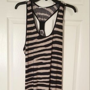 Calvin Klein zebra print Jersey tank dress